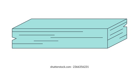 Pile of empty paper blanks flat line color isolated vector object. Editable clip art image on white background. Simple outline cartoon spot illustration for web design