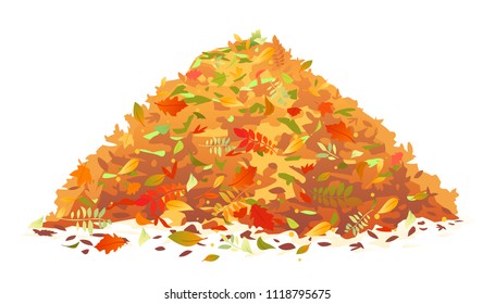 Pile of Fallen Leaves - Shutterstock ID 1118795675