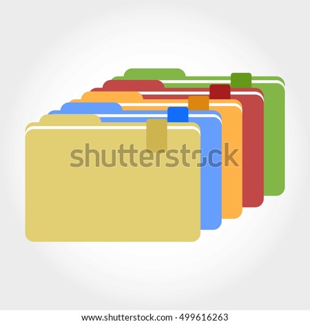 Pile of Folders Icon