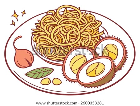 Pile of fried Indonesian Deep Onion fries (Bawang Goreng) or shallots with circle shape isolated on white background.