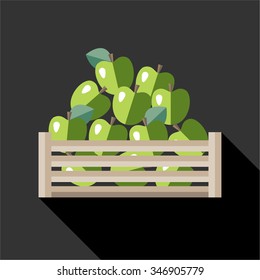 Pile of Green Apples.