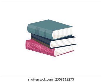 Pile of Hard Cover Books. Books Collection with Hard Cover Illustration. Pile of Hard Cover Books Collection - Detailed Illustration of Hardcover Books for Libraries and Literature Design