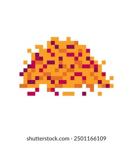 pile of leaves pixel art for your needs 