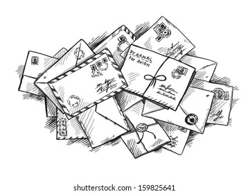 pile of letters