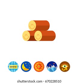 Pile of logs icon