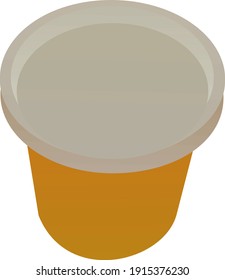 Pile of modeling clay boxes isolated, illustration