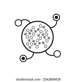 pile of molecules in a circle