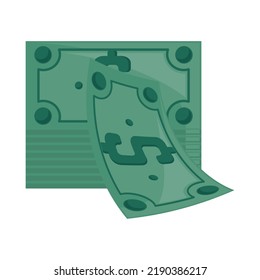 pile of money isolated icon