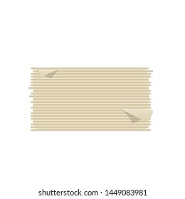 Pile of Papers. Vector isolated Graphic Design Element. Empty, clear papers, documents, report, paperwork, notepaper, list, letter, blank. Flat, cartoon, comic, simple, clear style