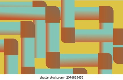 pile of pipes vector illustration on yellow background. pipe wallpaper