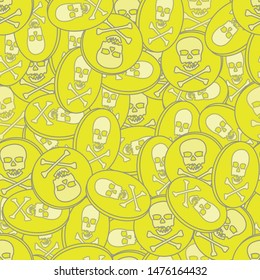 Pile of pirates gold vector seamless repeat background texture surface pattern design