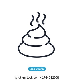 pile of poo icon. pile of poo symbol template for graphic and web design collection logo vector illustration