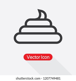 Pile Of Poo Icon Vector Illustration Eps10