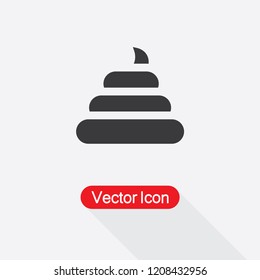 Pile Of Poo Icon Vector Illustration Eps10