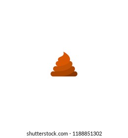 Pile of poo, shit vector icon isolated