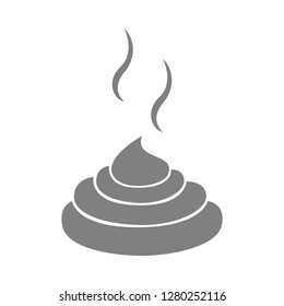 Pile of poo. Vector icon.
