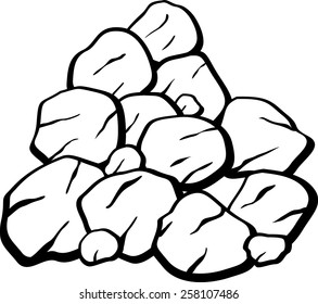 pile of rocks or coal svg