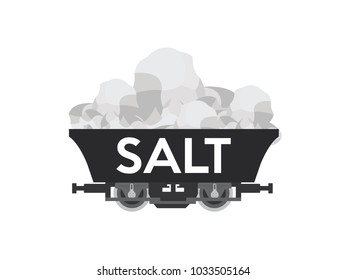 Pile of salt,Salt Wagon