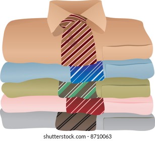 Pile of shirts Vektorgrafik