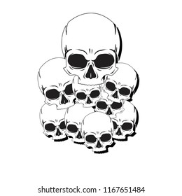 159 Pile Of Skull And Bones Stock Vectors, Images & Vector Art ...