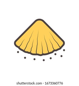 pile of soil vector icon design.