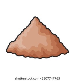 Icono del vector del suelo de mosaico.Icono del vector de color aislado en suelo de pila de fondo blanco.