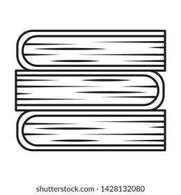 pile text books isolated icon