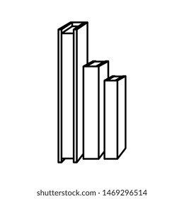 pile text books library icons