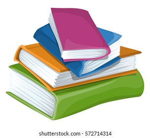 Pile of textbooks