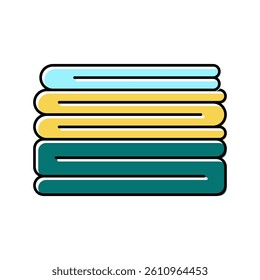 pile textile color icon vector. pile textile sign. isolated symbol illustration