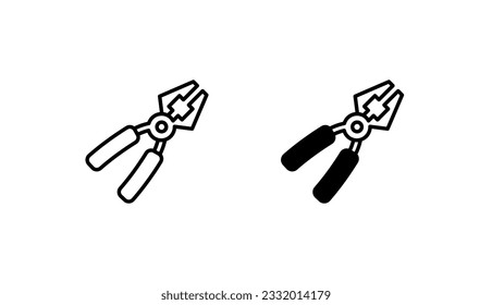 Piler icon design with white background stock illustration