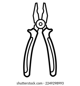 Pilers for repair icon vector design illustration 