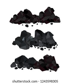 Piles of charcoal,coal svg