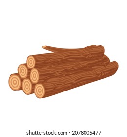 pilas de madera de tronco de árbol cortado