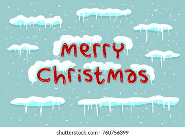 piles of snow christmas