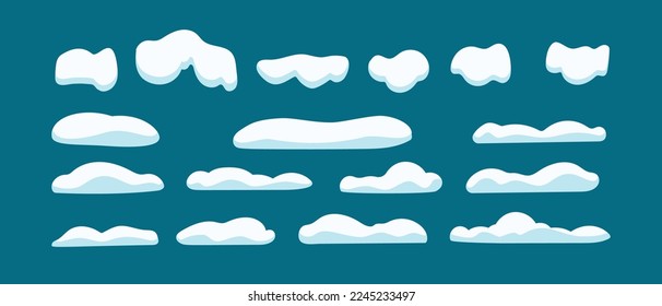 Die Pfähle des Schnees. einzelne Vektorgrafik