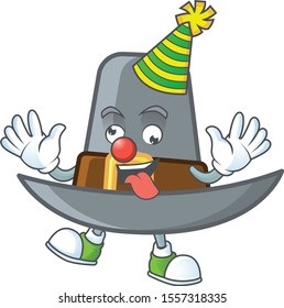 Pilgrim hat with buckle in character clown