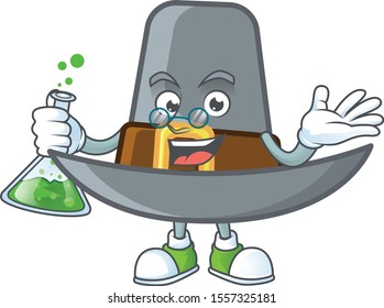 Pilgrim hat in the cartoon character professor