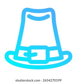 Pilgrim Hat Ícone Elemento Para Design