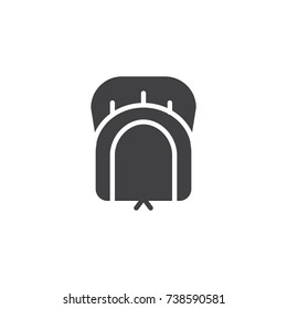 Pilgrim hat icon vector, filled flat sign, solid pictogram isolated on white. Holiday symbol, logo illustration.
