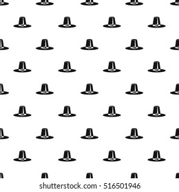 Pilgrim hat pattern. Simple illustration of pilgrim hat vector pattern for web