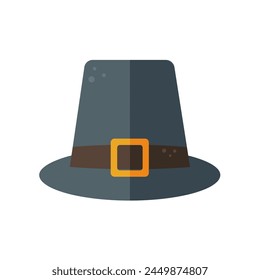 Pilgrim hat thanksgiving symbol vector image	