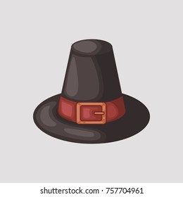 pilgrim hat vector design for thanksgiving day