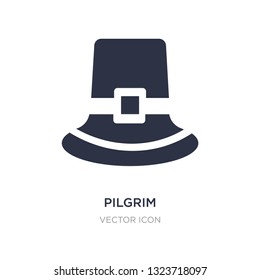 pilgrim icon on white background. Simple element illustration from Thanksgiving concept. pilgrim sign icon symbol design.