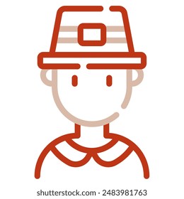 Pilgrim icon for web, app, infographic, etc