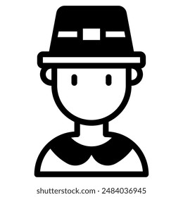 Pilgrim icon for web, app, infographic, etc