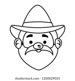 pilgrim man head character icon