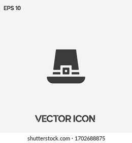 Pilgrim vector icon illustration. Ui/Ux. Premium quality.