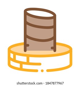 pilgrimage associated with visiting mecca icon vector outline illustration