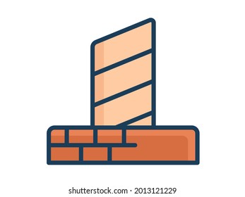 pilgrimage single isolated icon with filled line style